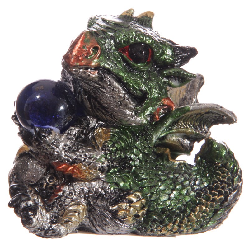 Wholesale Cute Baby Dragons with Crystal Ball Ancient Wisdom Giftware Supplier