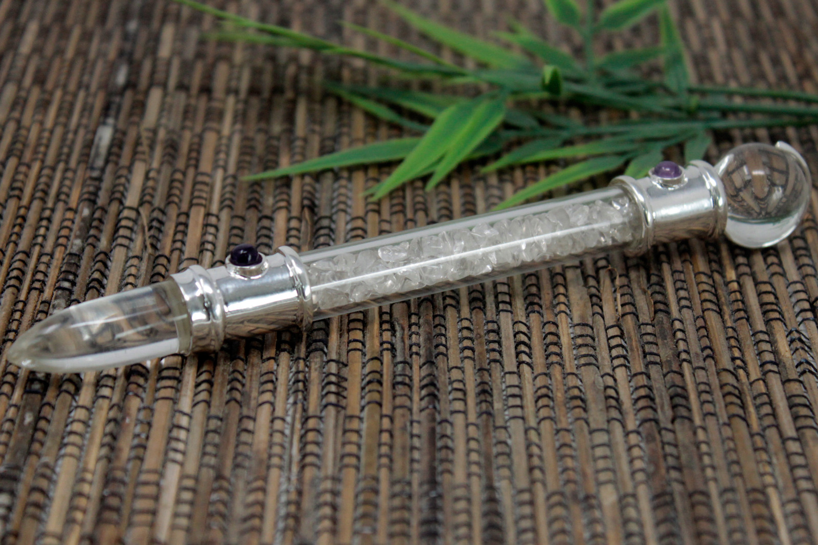 Crystal Healing Wand Silver plated Quartz Ancient Wisdom Wholesale Giftware and
