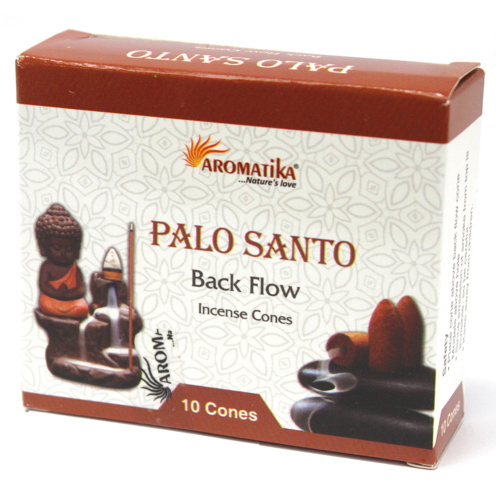 Aromatika Palo Santo Back Flow Natural Incense Cones 10 Cones