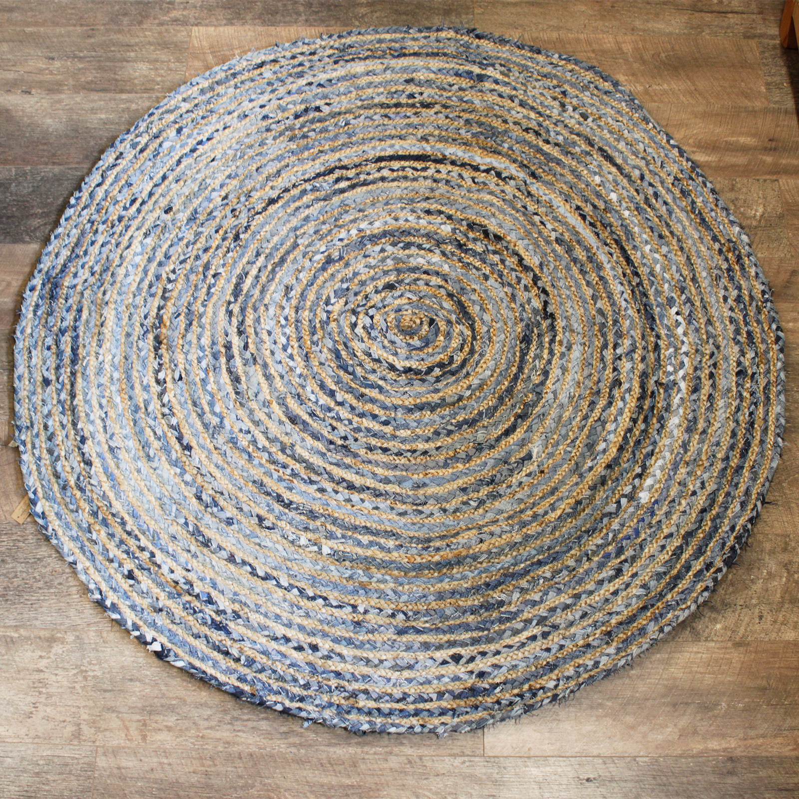 Natural Jute Rug Denim braided Bohemian Handmade Rag Rug, home decor rug  Carpet | eBay
