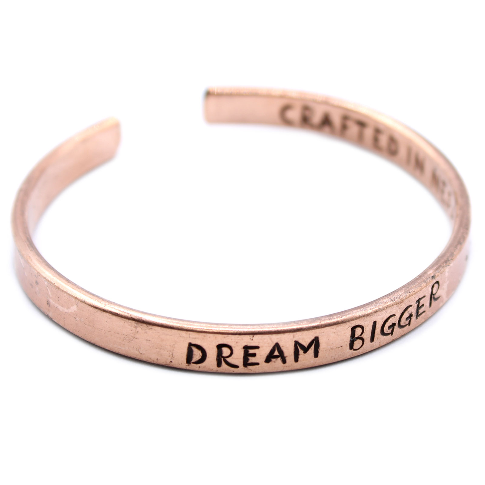 Follow Your Dreams Copper Cuff Bracelet