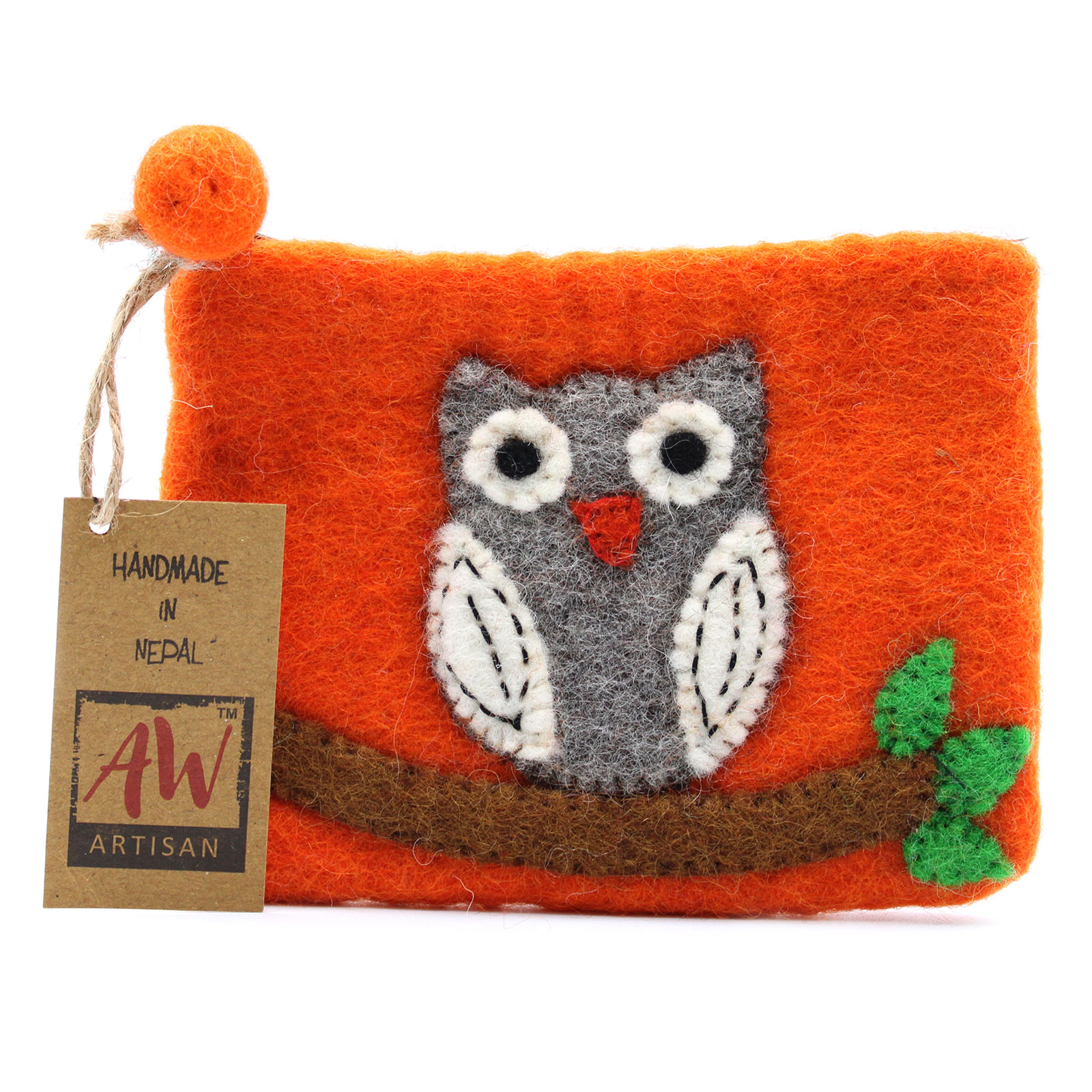 Zippered Owl Pouch