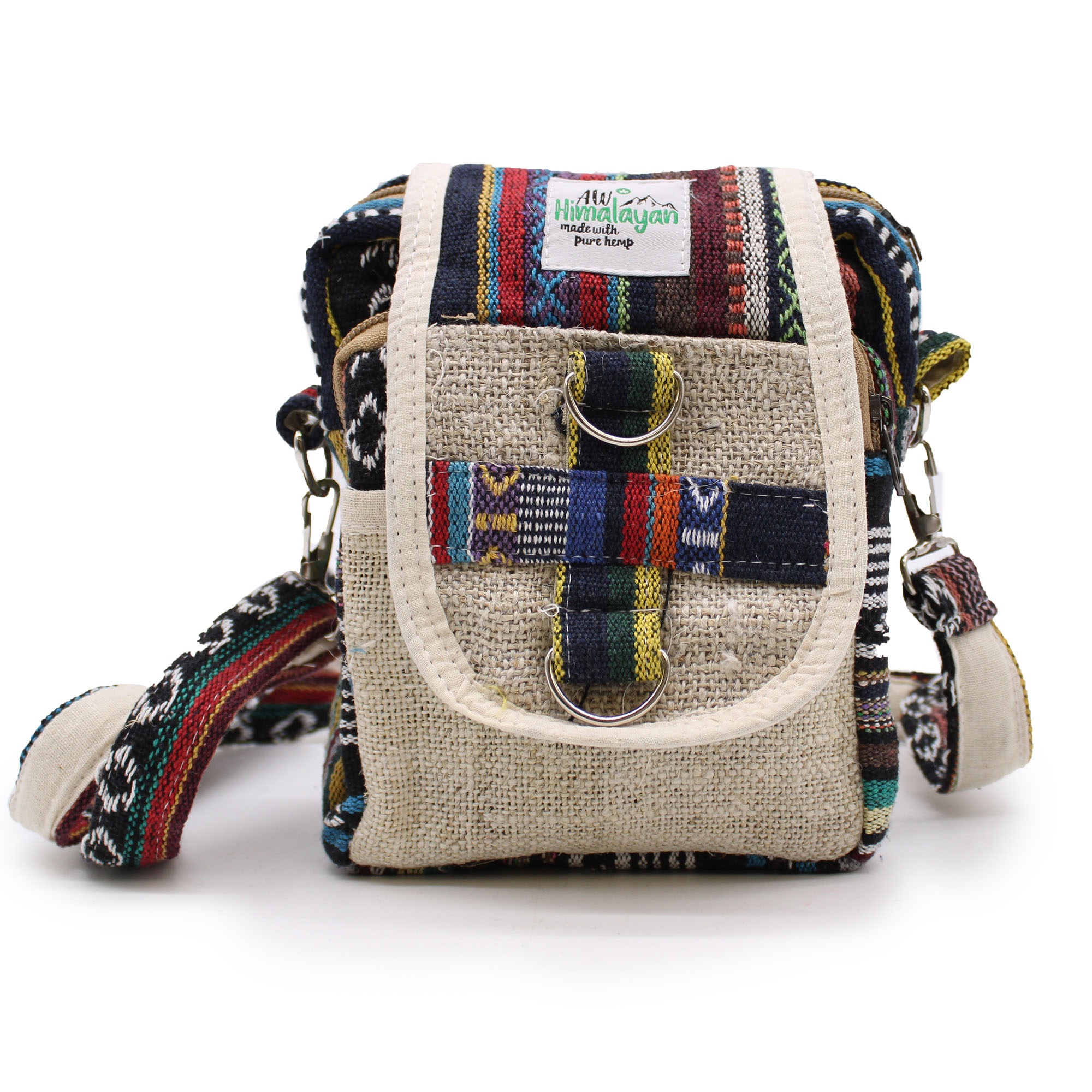 Hemp Crossbody Bag, Tree of Life Hemp Bag