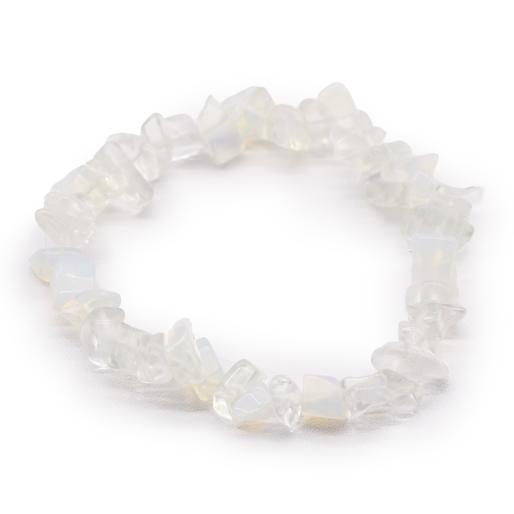 Buy KITREE NATURAL OPALITE CRYSTAL BRACELET 8MM ROUNDFOR UNISEX (COLOR OFF  WHITE) at Amazon.in