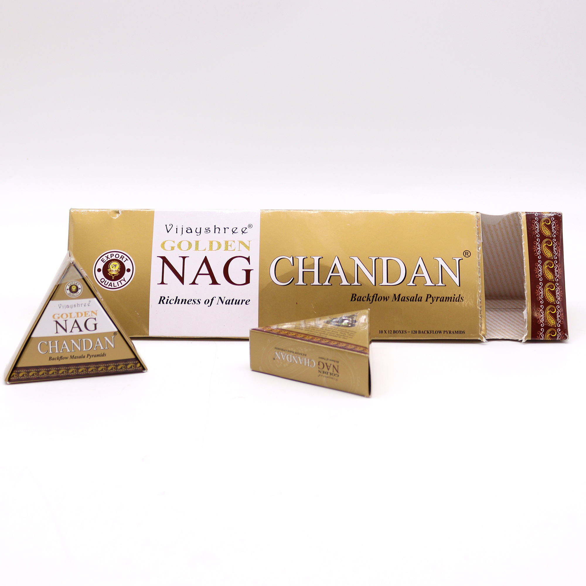 ▷ Conos de Incienso Golden [NAG CHANDAN]